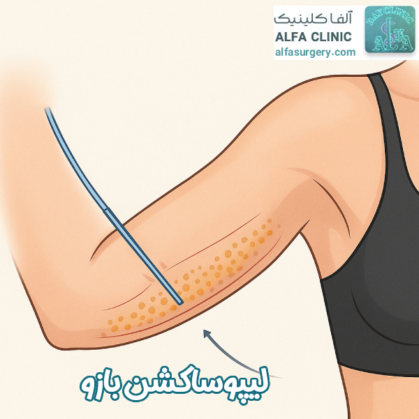 لیپوساکشن بازو - مرکز جراحی آلفا
