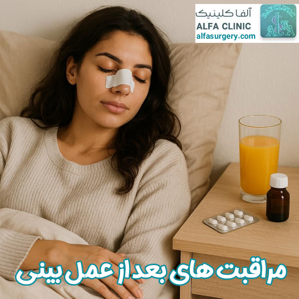 مراقبت های بعد از عمل بینی - مرکز جراحی آلفا